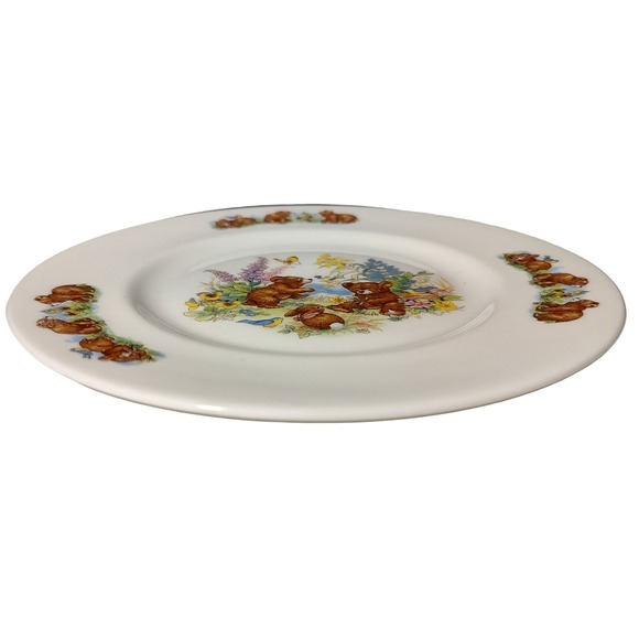 Royal Doulton Decorative Plate Honey Bears Childrens Bone China Eight in Vintage - Picture 3 of 8